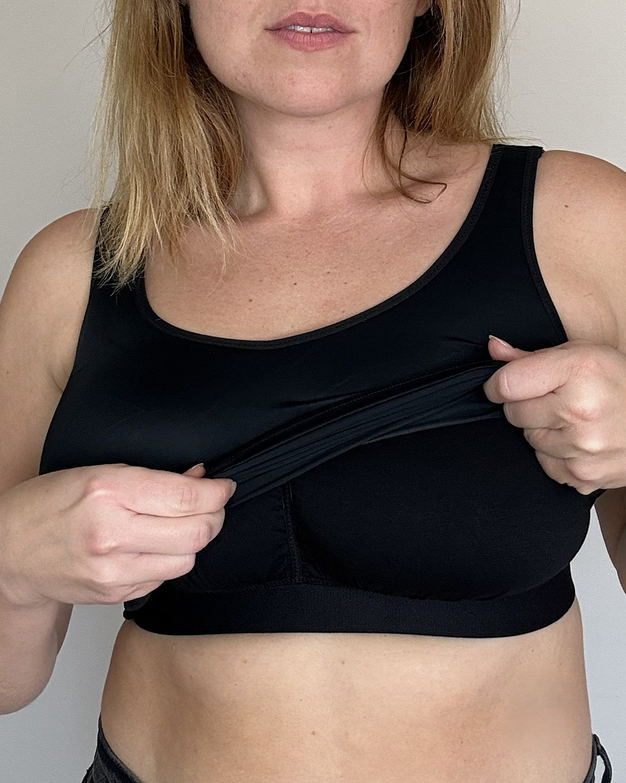 גופייה עם תמיכה מידות גדולות - בילי