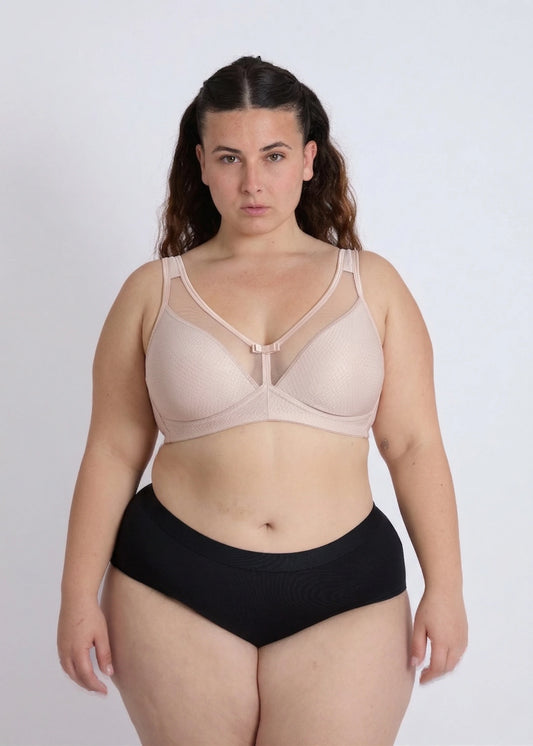 חזייה ללא ברזלים מידות גדולות - רוזי